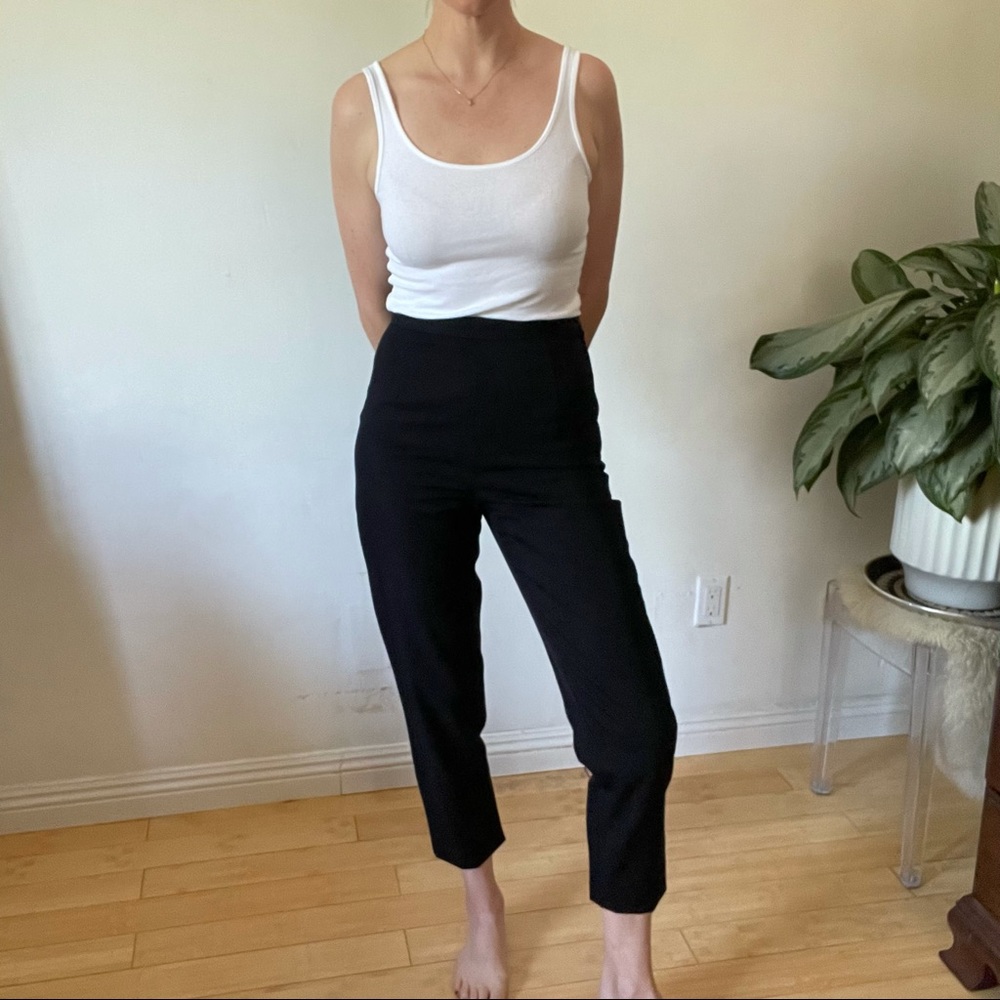 Navy Comme des Garçons Cropped Pants